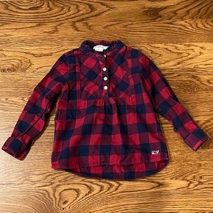 Vineyard Vines Toddler Girls Buffalo Plaid Shirt